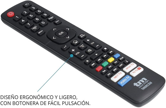 Tm Electron Mando Universal para TV Hisense TMURC350 Negro